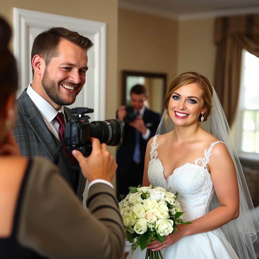 Happy couple with their Northwest Indiana wedding photographer Happy couple with their Northwest Indiana wedding photographer